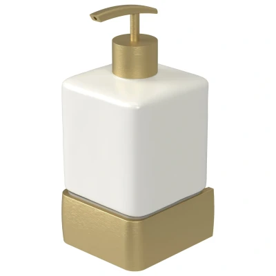 Afbeelding van Haceka aline zeepdispenser goud aluminium keramiek 1208676