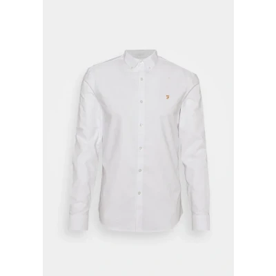 Afbeelding van Farah Brewer Overhemd, Heren, Maat: Large, White