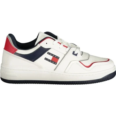 Afbeelding van Tommy Jeans Retro Basket Cupsole Sneakers laag, Heren, Maat: 41, Sweet cayenne Leer