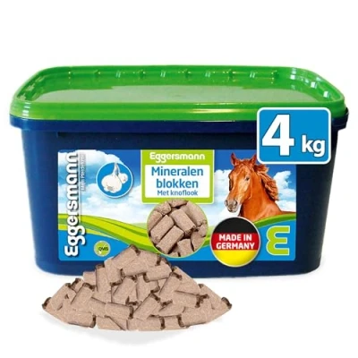 Afbeelding van Eggersmann Mineral Bricks Knoblauch Mineraalvoer voor paarden met toegevoegde knoflook 4 kg