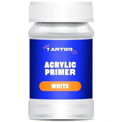 Afbeelding van 7 Artists Acrylic Primer White 100 ml Gesso voor Acrylverf Witte Acryl, Olieverfschilderij Acryl Canvas Kunst