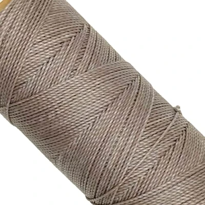 Afbeelding van Linhasita Gewaxte draad, 100 g/170 m polyester, 1 mm dikke macramé, 30 kleuren grijs