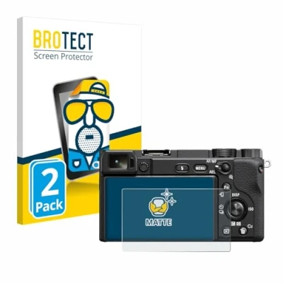 Afbeelding van BROTECT (2 Stuks) Antireflecterende Beschermfolie voor Sony Alpha 6400 Anti Glare Screen Protector, Mat, Ontspiegelend