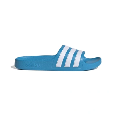 Afbeelding van Adilette Aqua Slippers Junior Solar Blue Cloud White200 28 Blauw Badslippers