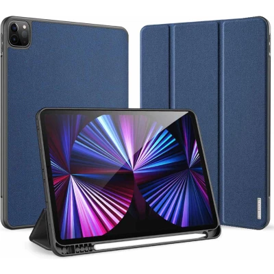 Afbeelding van Apple iPad Pro 11 (2020) Hoes: Dux Ducis Domo Bookcase Donkerblauw Kunstleder Tablet Hoezen