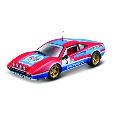Afbeelding van Bburago Ferrari 308GTB &#039;82: modelauto op schaal 1:43, Racing Serie, geschenkdoos, 12 cm, rood # 3 (18 36304)