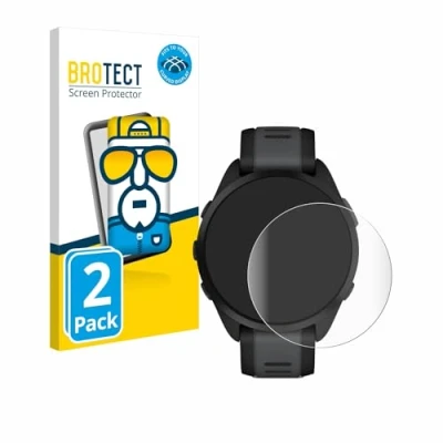 Afbeelding van BROTECT Full Cover Screen Protector voor Garmin Forerunner 165 (2 Stuks) Schermbeschermer, 3D Curved