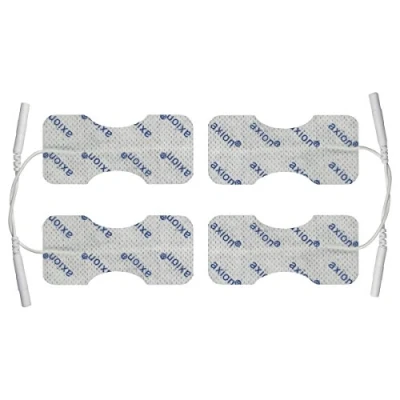 Afbeelding van 4 elektroden/pads 6x3 cm voor de vingergewrichten en pols TENS pijntherapie axion