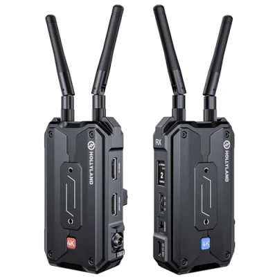 Afbeelding van Hollyland Pyro H Video Draadloze HDMI, Auto Dual Band frequentiesprong, 4K30/1080p60 1300 ft los bereik 60 ms latentie, Smart Channel Scan, tot 4 ontvangers, UVC Live Stream (1TX+1RX)