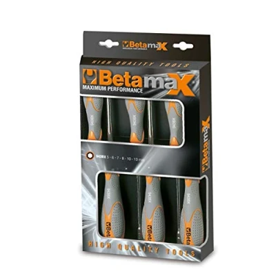 Afbeelding van Beta 6 delige set dopschroevendraaiers met twee componenten handgreep, lange uitvoering (art. 943BX) 944BX/D6 009440056
