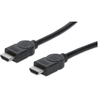 Afbeelding van Manhattan 308816 High Speed HDMI kabel mannelijk naar stekker afgeschermd 1m zwart