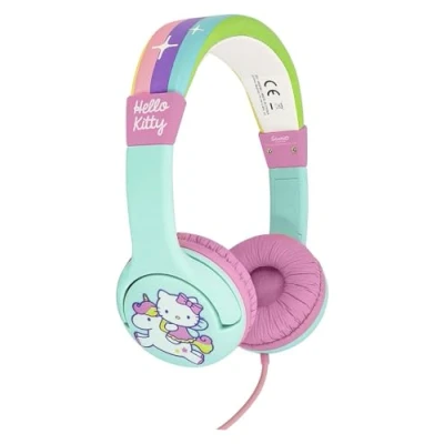 Afbeelding van Hello Kitty kinder koptelefoon volumebegrenzing verstelbaar comfortabel