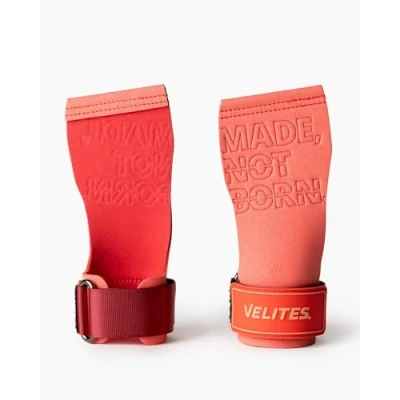 Afbeelding van Velites Quad Pro Sporthandschoenen met dubbele laag van microvezel, 2,9 mm, koraal, L, veilige grip magnesium, polsbanden, gebruik op ringen, stangen, gewichten en peddels