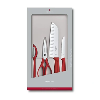 Afbeelding van Victorinox Swiss Classic Keukenset 4 delig Rood