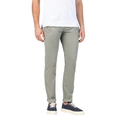 Afbeelding van TIMEZONE Heren Chino Broek slim JANNOTZ Grijs 36W / 34L Volwassenen