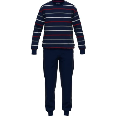 Afbeelding van Götzburg pyjama donkerblauw/wit/rood