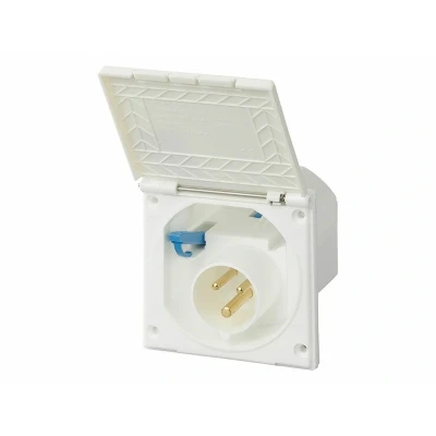Afbeelding van Pro Plus CEE Wandinvoerdoos Vierkant 105 x mm 16 Ampère IP44 230 Volt 3 Polig Wit