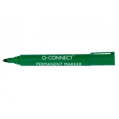 Afbeelding van Q Connect permanent marker, ronde punt, groen