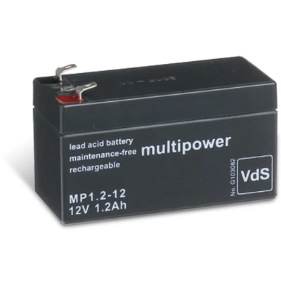 Afbeelding van Multipower MP1.2 12 MP 12V 1.2Ah AGM