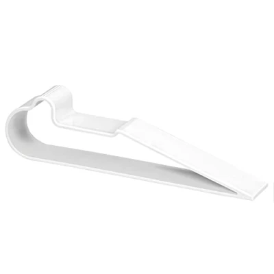 Afbeelding van WAGNER Deurspie FLEX 200 x 30 53 mm, van hoogwaardige kunststof, wit, om onder te schuiven, fixeert de deur, beschermt deur en wand 15693501