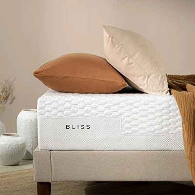 Afbeelding van ZINUS Bliss Memory Foam matras, aanpasbaar 7 zonematras, 100 x 200 cm, hoogte 25 H3 H4 middelhard, rolmatras, Oeko Tex
