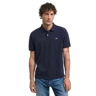 Afbeelding van GANT Archive Shield Poloshirt, Heren, Maat: 3XL, Evening blue