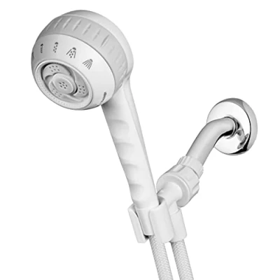 Afbeelding van Waterpik Originele Massage Douchekop Handheld Spray en PowerSpray 1.8 GPM, Wit, SM 651E