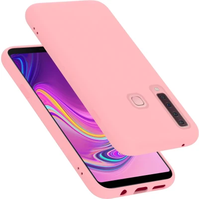 Afbeelding van Cadorabo Hoesje geschikt voor Samsung Galaxy A9 2018 in LIQUID ROZE Beschermhoes gemaakt van flexibel TPU silicone Case Cover