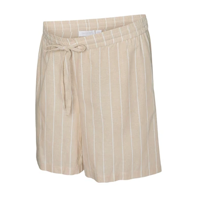 Afbeelding van Mamalicious Normal Geschnitten MID RISE Shorts, Dames, Maat: XS, Humus