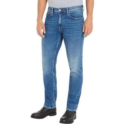 Afbeelding van Tommy Hilfiger Denton Straight leg jeans, Heren, Maat: 33x34, Cleve blue