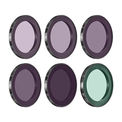 Afbeelding van Freewell All Day 6 pack ND8, ND16, ND32, ND64, ND1000 en CPL filterkit compatibel met Action 4/Action 3