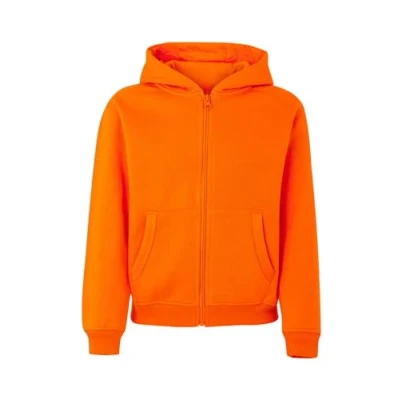 Afbeelding van Mukua Byron Kids Sweatshirt met ritssluiting en capuchon, oranje, maat 7/8