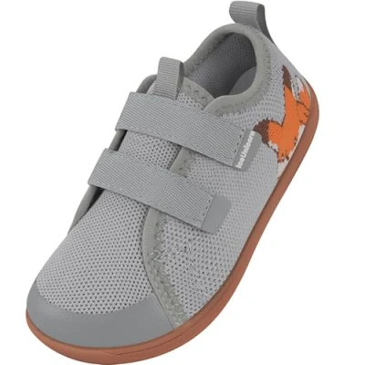 Afbeelding van IceUnicorn Blotevoetenschoenen voor kinderen, brede teenbox, jongens, meisjes, pantoffels, minimalistische outdoor trailschoenen, wandelschoenen, lichtgrijs, 32 EU Breed