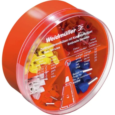 Afbeelding van weidmuller adereindhuls box 902539 9025390000