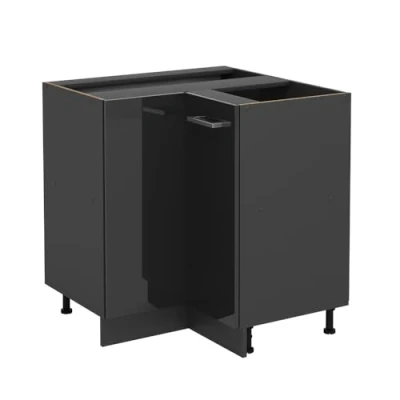 Afbeelding van Vicco Hoekkast R Line, Antraciet Hoogglans/Antraciet, 75.6 cm zonder werkblad