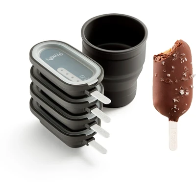 Afbeelding van Lékué klassieke ijsvormen 4 pack Bruin