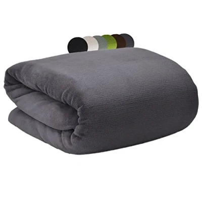 Afbeelding van Beautissu knuffeldeken Aurelia XXL dekens 220 x 240 cm warme deken sprei fleece knuffeldekens bedsprei dekentje bankhoes antraciet