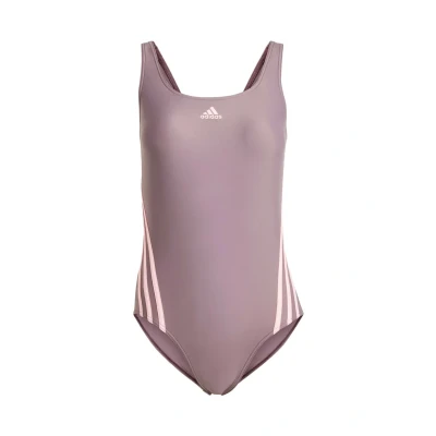 Afbeelding van Adidas Sportswear 3STRIPES Badpak Shadow fig pink spark, Dames, Maat: 32, spark