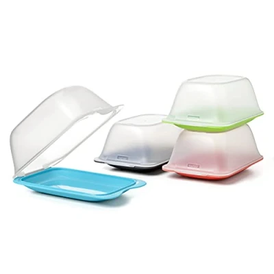 Afbeelding van Tatay 1180701 Fresh kaashouder voor levensmiddelen, BPA vrij, herbruikbaar, stapelbaar, geschikt vaatwasser en magnetron, verschillende kleuren, 1 stuk, afmetingen 12 x 8 18 cm