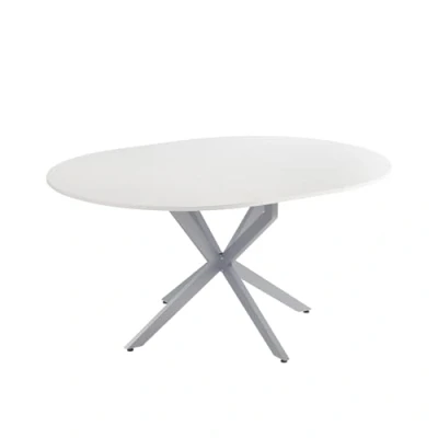 Afbeelding van Vicco Eettafel Loyd, wit/grijs, 120 x 76,5 cm uittrekbaar
