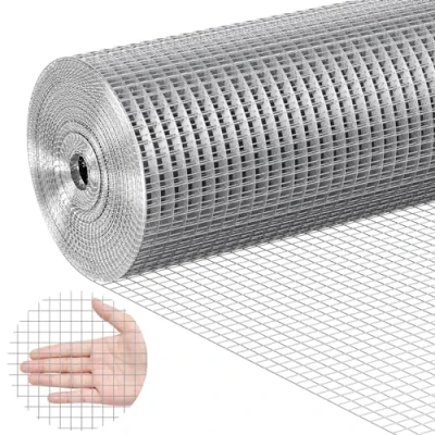 Afbeelding van VEVOR Hardware Doek, 1/2 &quot;24&quot; x 100ft 19 gauge, Hot Dipped Gegalvaniseerde Wire Mesh Roll, Kippengaas Schermen, voor Konijnenkooien, Tuin, Kleine Knaagdieren