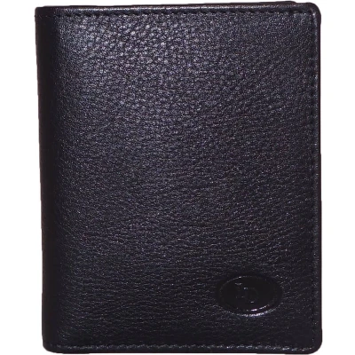 Afbeelding van Leather Design Kaarthouder / Portemonnee 1119B Zwart