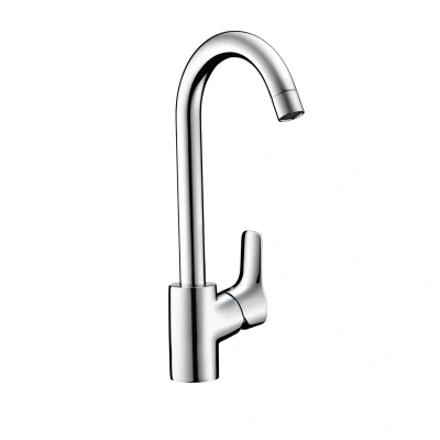 Afbeelding van Hansgrohe MySport 1 gats keukenmengkraan l size m. 110, 150 of 360 draaibare uitloop instelbaar chroom