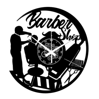 Afbeelding van Instant Karma Clocks Vinyl Wandklok Kapper Winkel Kappers Schoonheidssalon