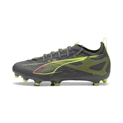 Afbeelding van Puma Ultra 5 PRO FG/AG JR Unisex Voetbalschoenen met kunststof noppen voor kinderen, Maat: 33, silver/yellow Kunststof/ textiel
