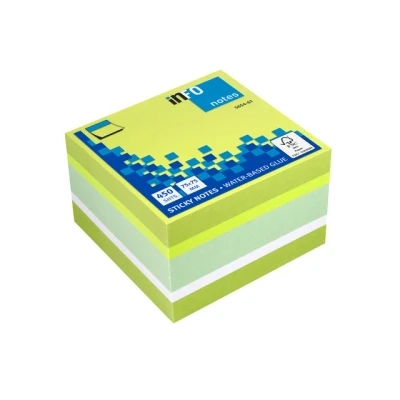 Afbeelding van Info Notes In 5654 61 75X75Mm Assorti Brilliant Blok A 450 Vel