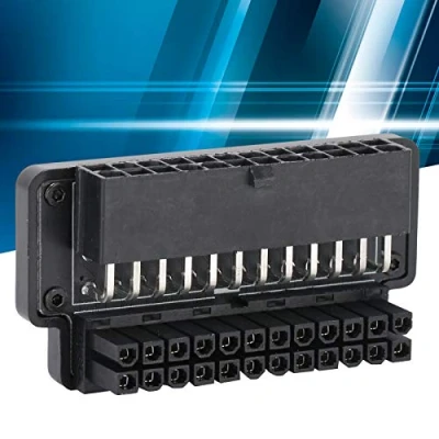 Afbeelding van ATX 24pin Female naar Male 90 Graden Power Adapter Moederbord Moederbord, PC voor Desktops Voeding