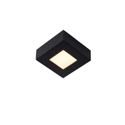 Afbeelding van Lucide BRICE LED Plafonnière Dimb. 1x8W IP44 Zwart