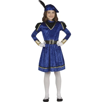 Afbeelding van Fiestas Guirca Pietenjurk blauw / zwart 3 4 jaar Welkom sinterklaas Pietenpak kinderen intocht