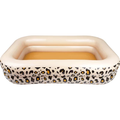 Afbeelding van Swim essentials kinderzwembad panterprint beige 211x132 cm
